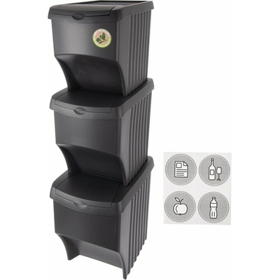 Orion Odpadkový kôš na triedený odpad 3 x 22 l