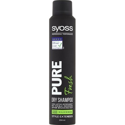 Syoss Pure Fresh Vegan bez silikónov suchý šampón 200 ml