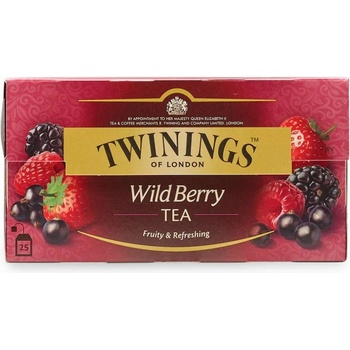 TWININGS Wild Berry Tea 25 пакетчета черен чай