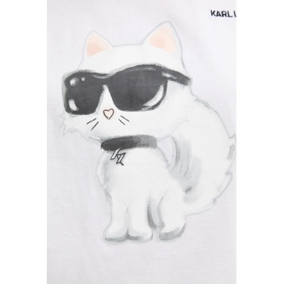 Karl Lagerfeld Памучна тениска Karl Lagerfeld IKON AQUARELLE (A2W17115)