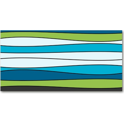 Fotoobraz na skle farebné pásky 100x50 cm