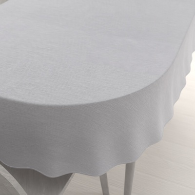 Biante Teflónový oválny obrus TF-067 Sivý režný 50x100cm