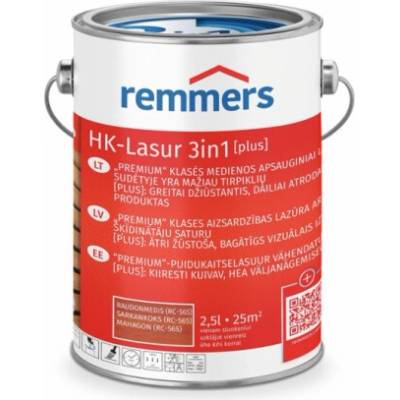 Remmers HK-Lasur 3v1, mahagonová barva, 2,5 l