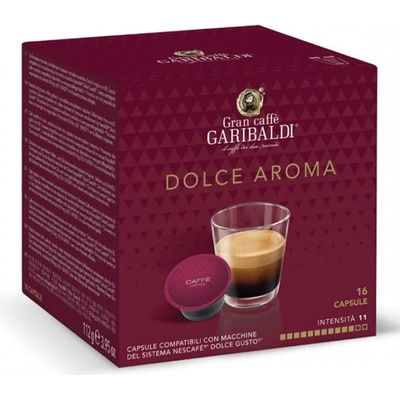 Gran Caffe GARIBALDI Dolce Aroma 16 бр - Кафе на капсули съвместими с Dolce Gusto