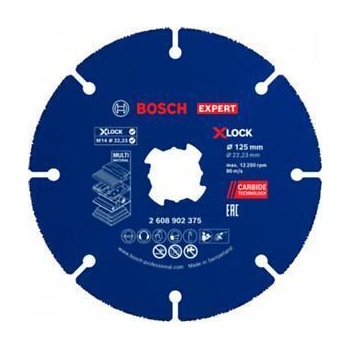 Bosch Карбиден диск Bosch EXPERT Multi Material, 125 x 22, 23 мм, X-Lock (2608902375)