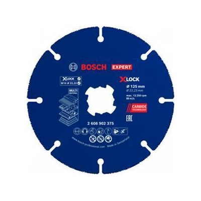 Bosch Карбиден диск Bosch EXPERT Multi Material, 125 x 22, 23 мм, X-Lock (2608902375)