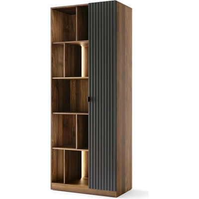 Szynaka Radium 16 s LED osvětlením 86 cm ořech Columbia / černá