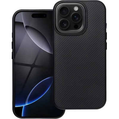 Gigapack iPhone 15 Pro GIGAPACK Силиконов протектор за телефон, удароустойчив, карбонов модел, ЧЕРЕН GP-166159 (GP-166159)
