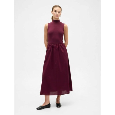 GAP Макси рокля с поплинова пола GAP GAP | Cherven | ЖЕНИ | XXS