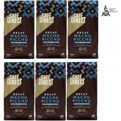 Cafédirect Machu Picchu SCA 82 mletá bez kofeinu 6 x 227 g