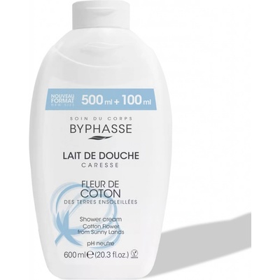 Byphasse Sprchový krém bavlníkový květ 600 ml