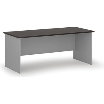 PRIMO Kancelársky písací stôl rovný GRAY, 1800 x 800 mm, sivá/wenge