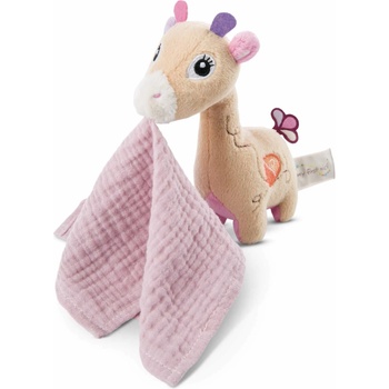 Image 1 of NICI Мека играчка 3d Жирафчето Сасума с муселинова кърпичка, 16см (48037)