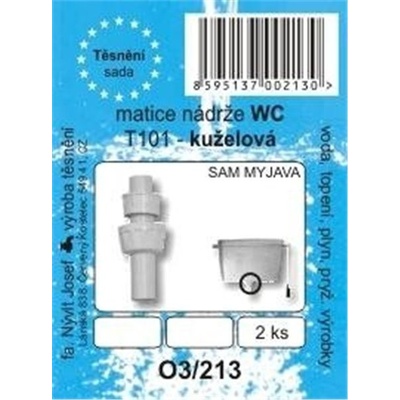 Sada WC těsnění pod montážní matici nádrže, 2 ks