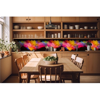 DIMEX ART s. r. o Фототапет за кухня - експлозия от цветен прах 420 x 60 см