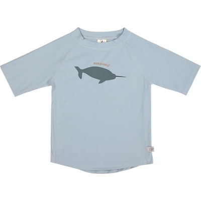 LÄSSIG tričko SHORT SLEEVE RASHGUARD Whale Light Blue – Zboží Dáma