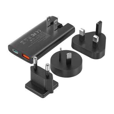 Choetech USB-C/USB-A адаптер, Choetech, 67W, черен (PD6011BK)