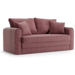 Micadoni Тъмнорозов сгъваем диван 158 cm Lido - Micadoni (MIC_2SF_263_F1_LIDO2)