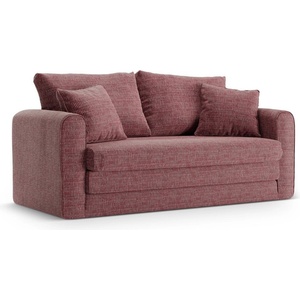 Micadoni Тъмнорозов сгъваем диван 158 cm Lido - Micadoni (MIC_2SF_263_F1_LIDO2)
