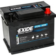 Exide Dual 500A EP500 12V 60Ah