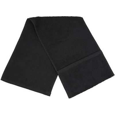 Towel City Ručník do tělocvičny TC007 Black 30 x 100 cm