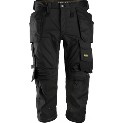 AllroundWork Snickers Workwear nohavice ¾ Pirate s PK černé