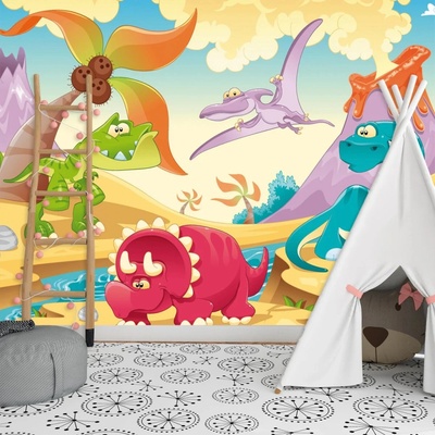 SABLIO Tapeta Dinosauři 5 rozměry 208x125cm