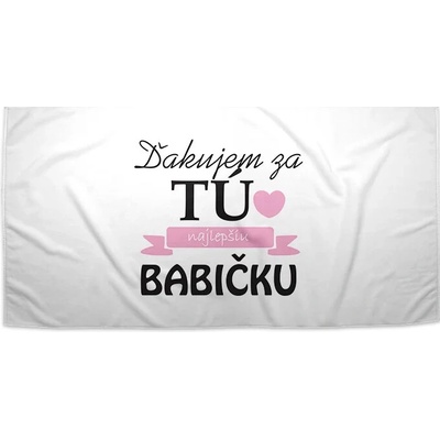 Sablio Uterák Ďakujem za tú najlepšiu babičku 70 x 140 cm