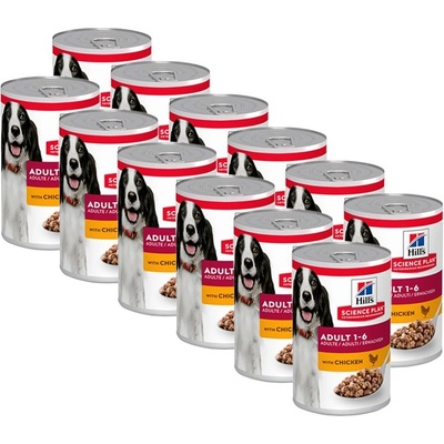 Hill's Hill s Science Plan Canine Adult Chicken 12 x 370г