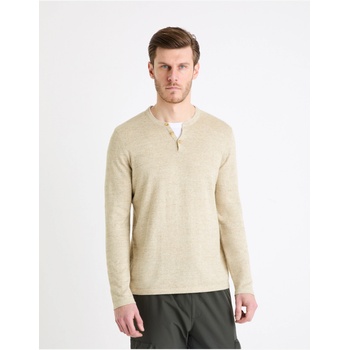 Celio Пуловер Gelano henley Celio | Bezhov | МЪЖЕ | S