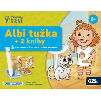 Albi Kouzelné čtení Albi tužka 2.0 a 2 knihy Denní činnosti a Domácí zvířátka – Hledejceny.cz