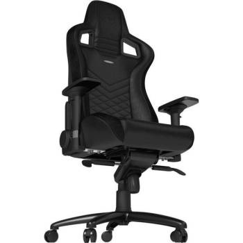 Noblechairs Геймърски стол noblechairs EPIC Black Edition, изкуствена кожа, алуминиева база, до 120 кг, черен