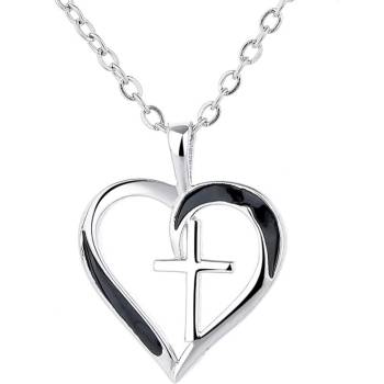 Silenti Jewelry Сребърно колие "Вяра & Любов