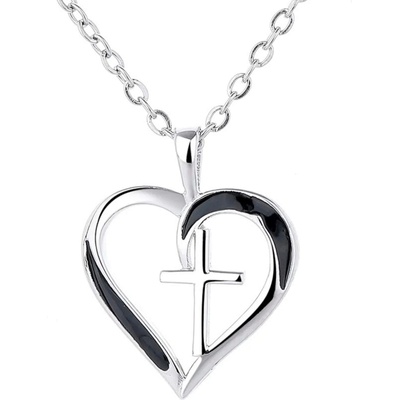 Silenti Jewelry Сребърно колие "Вяра & Любов