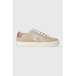 Calvin Klein Jeans Кожени маратонки CLASSIC CUPSOLE LACEUP LTH WN LACE UP