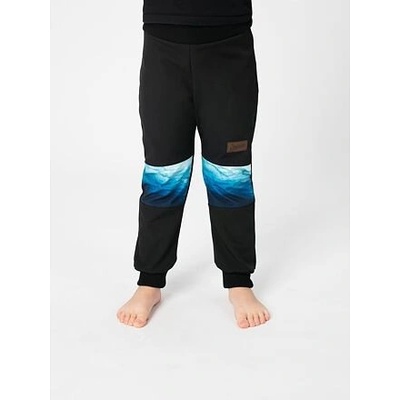 Drexiss Dětské softshellové kalhoty bez zateplení black ocean