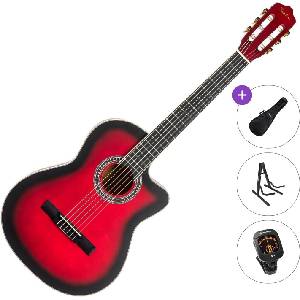 Pasadena PCC-10 Standard SET 4/4 Red Burst Класическа китара