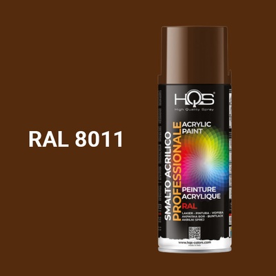 HQS akrylová farba v spreji 400 ml RAL 8011 lesklá