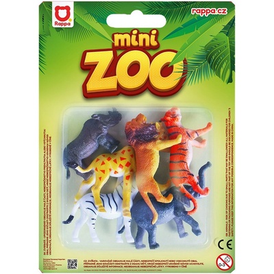 Rappa - Комплект фигурки Диви животни - 6 броя, 6-7 см