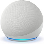 Amazon Смарт колонка Amazon Echo Dot 5, управление с гласов асистент, Wi-Fi, Bluetooth, 3.5mm аудио жак, 3W, бяла (B09B94956P)