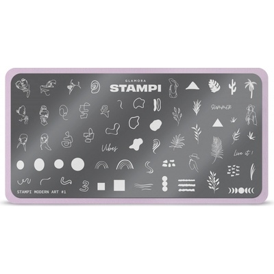 Glamora Stampi kovová destička MODERN ART 1 – Zboží Dáma