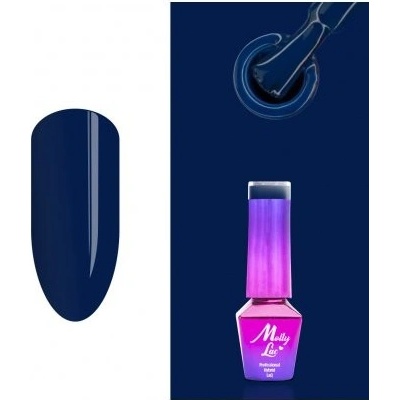 Molly Lac gél lak 328 End of Silence Modrá 5 ml