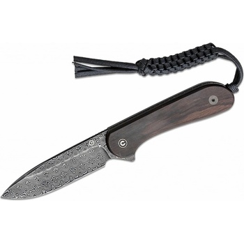 CIVIVI Fixed Blade Elementum Ebony Wood/Damascus C2105-DS1