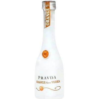 Vodka Pravda Orange 37,5% 0,05 l (holá láhev)