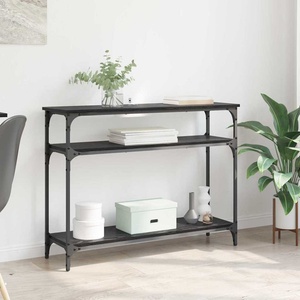 vidaXL Конзолна маса Черния дъб 100 x 29 x 75 см Инженерна дървесина (882201)