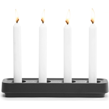 Born in Sweden Свещник Stumpastaken Long черен алуминий (7340175-5)