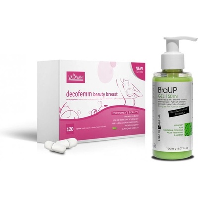 Decofemm Beauty Breast 120 kapsúl + Gél na spevnenie poprsia Lovely Lovers 150 ml