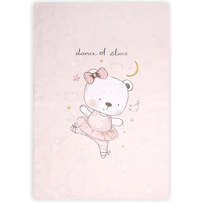 Lorelli Плик за завивка с цип Lorelli - Мече балерина, 140 x 95 cm, Розов (20051335101)