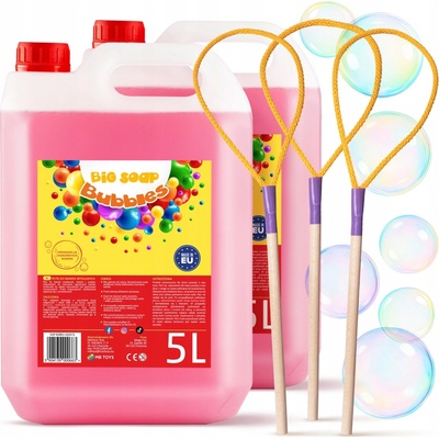 MBTOYS TEKUTINA NA VÝROBU MÝDLOVÝCH BUBLIN 10L + 3 x HŮLKA JUNIOR SADA