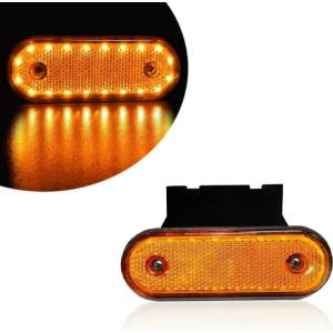  Жълт led Габарит Със Стойка, Маркер, 20 Диода - 24v
